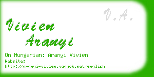 vivien aranyi business card